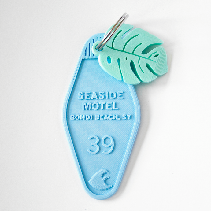 Seaside Keychain & Monstera Leaf