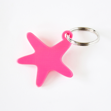 Cargar imagen en el visor de la galería, Starfish Keychain Medium + Elige tu color