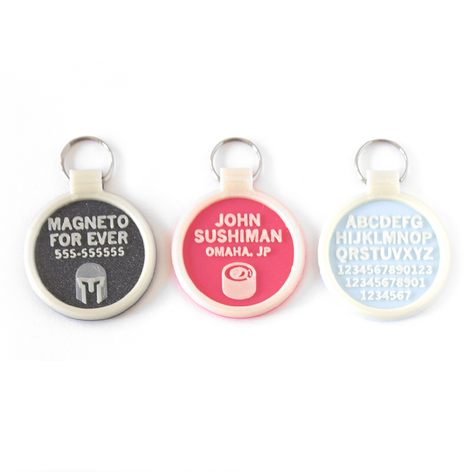 Bag Tag / Keychain - Dos Colores a tu gusto