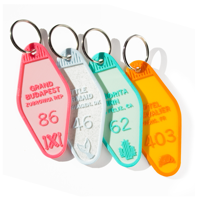 Multicolor! Keychain Personalizado en Dos Colores