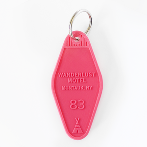 Coral Tipi Keychain