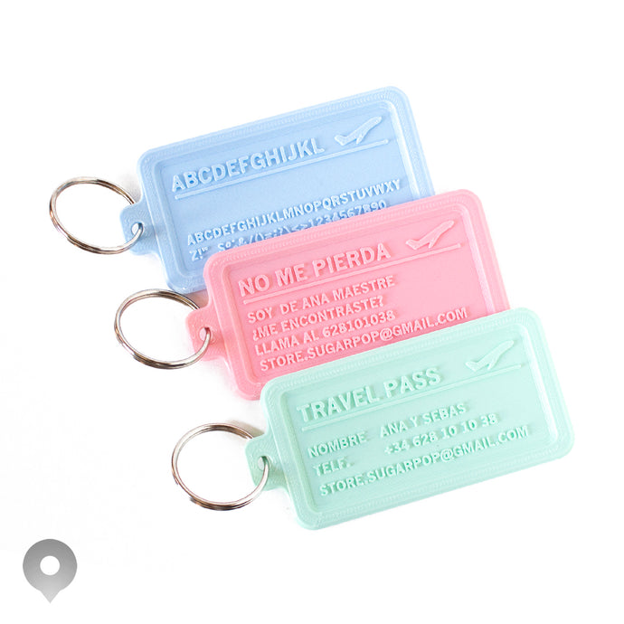 TravelPass - Bagtag XL 10cm Personalizado